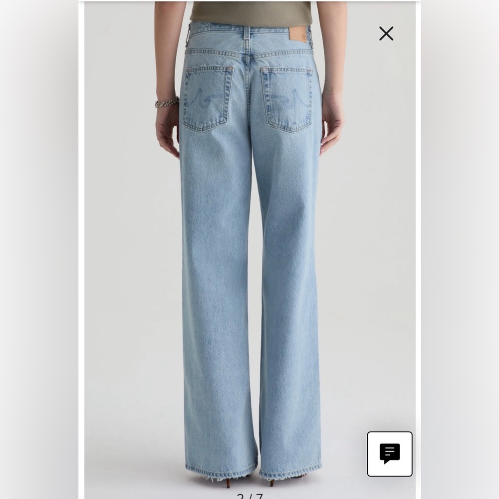 Ag Adriano Goldschmied - Adria Light Blue Wide Leg  Jeans